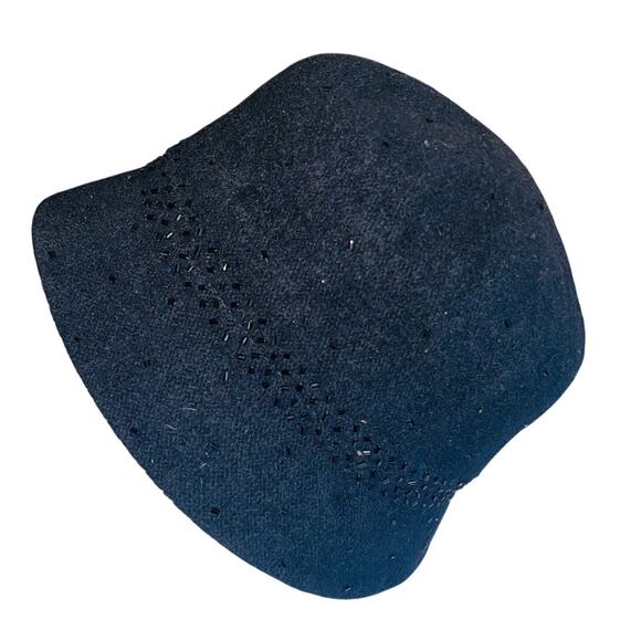 Nine West Wool Blend Bucket Hat w/ Sequin Detailing - 22 1/2 Band Size - Picture 3 of 9